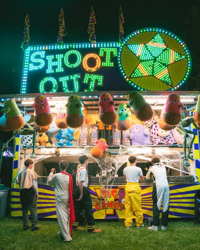 The Shoot Out carnival booth at SKVLKFest