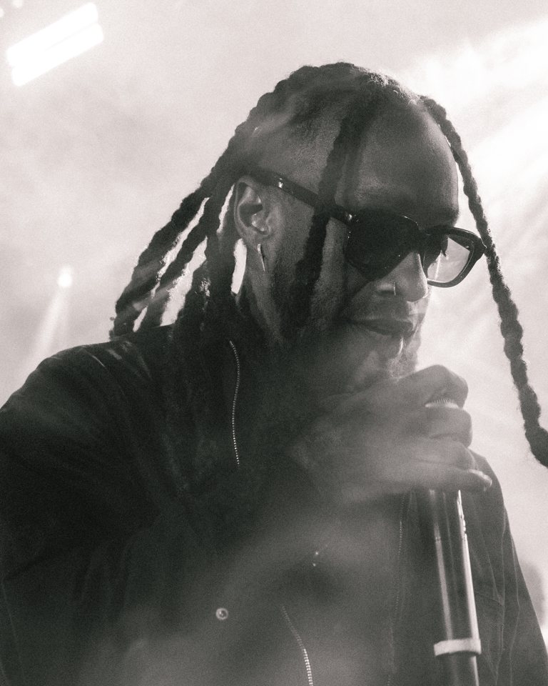Ty Dolla $ign on stage at SKVLKFest